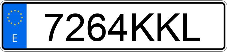 Numer rejestracyjny 7264KKL posiada PEUGEOT 208