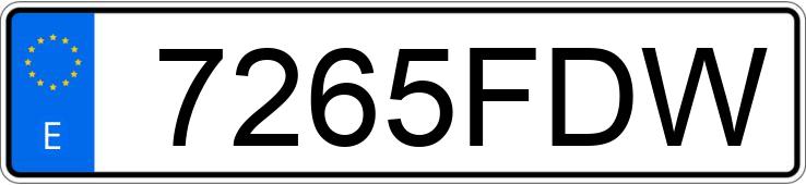 Numer rejestracyjny 7265FDW posiada RENAULT MEGANE