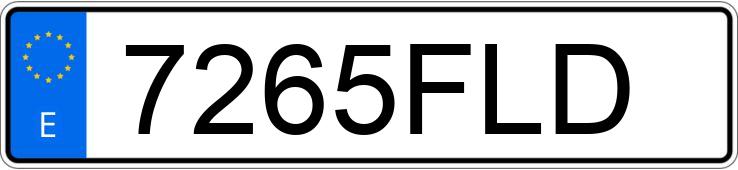 Numer rejestracyjny 7265FLD posiada BMW X3