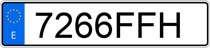 Numer rejestracyjny 7266FFH posiada TOYOTA COROLLA