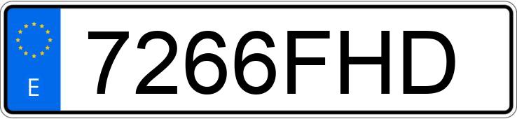 Numer rejestracyjny 7266FHD posiada BMW SERIE 3