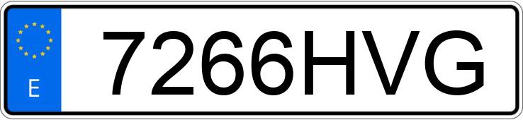 Il numero di registrazione 7266HVG ha MERCEDES E (212-207)