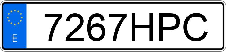 Numer rejestracyjny 7267HPC posiada YAMAHA FZ8