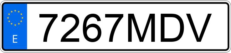 Numer rejestracyjny 7267MDV posiada BMW SERIE 3