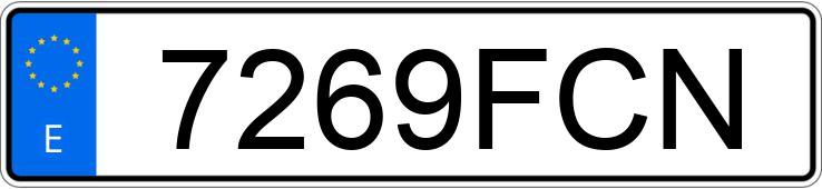 Numer rejestracyjny 7269FCN posiada VOLKSWAGEN TOUAREG