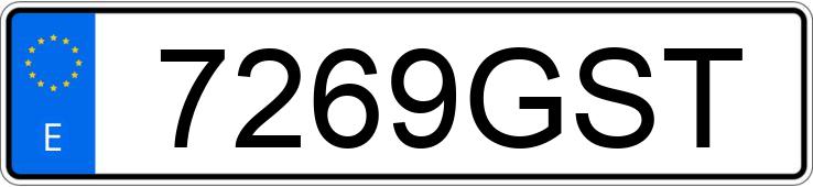 Numer rejestracyjny 7269GST posiada BMW X6