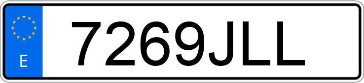 Numer rejestracyjny 7269JLL posiada LAND ROVER RANGE ROVER EVOQUE