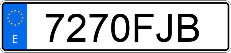 Numer rejestracyjny 7270FJB posiada OPEL CORSA