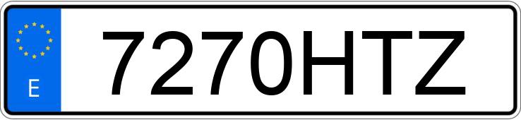 Numer rejestracyjny 7270HTZ posiada TOYOTA YARIS