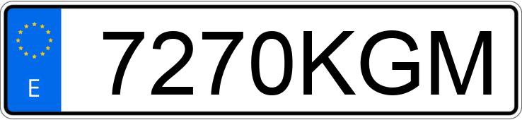 Numer rejestracyjny 7270KGM posiada CITROEN C3