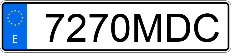 Numer rejestracyjny 7270MDC posiada OPEL CORSA