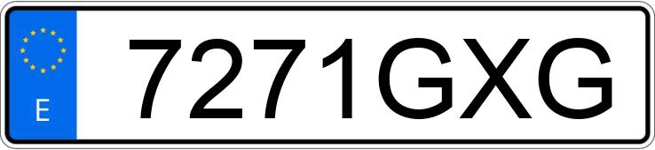 Numer rejestracyjny 7271GXG posiada FIAT PUNTO EVO