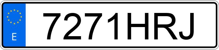 Die Registrierungsnummer 7271HRJ hat NISSAN QASHQAI