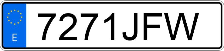 Numer rejestracyjny 7271JFW posiada PEUGEOT 5008 Numer rejestracyjny 7271JFW posiada PEUGEOT 5008