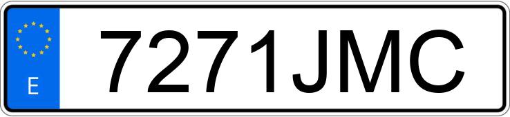 Numer rejestracyjny 7271JMC posiada BMW SERIE 3