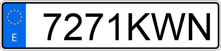 Numer rejestracyjny 7271KWN posiada PORSCHE MACAN