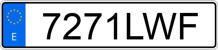 Numer rejestracyjny 7271LWF posiada HYUNDAI I20