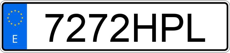 Numer rejestracyjny 7272HPL posiada PEUGEOT 207 +