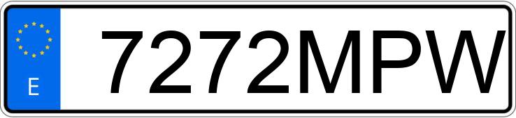 Numer rejestracyjny 7272MPW posiada OPEL CORSA