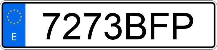 Numer rejestracyjny 7273BFP posiada BMW SERIE 5