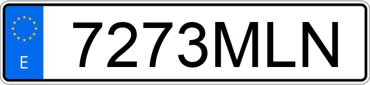 Numer rejestracyjny 7273MLN posiada KIA SPORTAGE