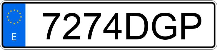 Numer rejestracyjny 7274DGP posiada MERCEDES A (168-169)