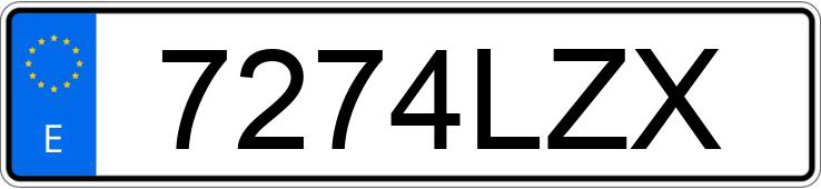 Numer rejestracyjny 7274LZX posiada TOYOTA C-HR