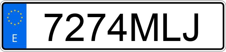 Numer rejestracyjny 7274MLJ posiada PEUGEOT PARTNER