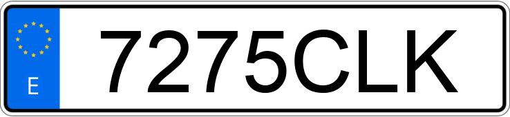 Numer rejestracyjny 7275CLK posiada AUDI A6