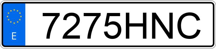 Numer rejestracyjny 7275HNC posiada OPEL MOVANO