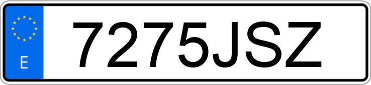 Numer rejestracyjny 7275JSZ posiada BMW SERIE 1
