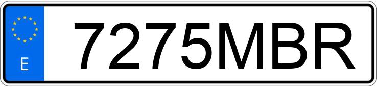 Numer rejestracyjny 7275MBR posiada VOLVO XC40