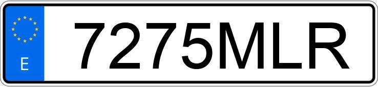 Numer rejestracyjny 7275MLR posiada BMW SERIE 3