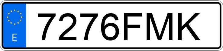 Numer rejestracyjny 7276FMK posiada BMW SERIE 3