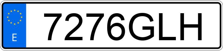 Numer rejestracyjny 7276GLH posiada TOYOTA PRIUS