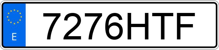 Numer rejestracyjny 7276HTF posiada SEAT LEON