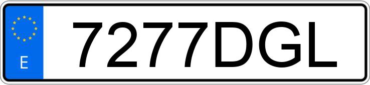 Numer rejestracyjny 7277DGL posiada RENAULT SCENIC