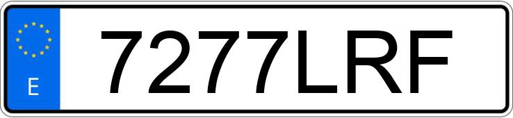 Numer rejestracyjny 7277LRF posiada AUDI RS6