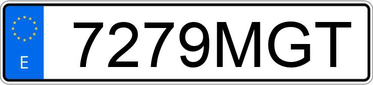 Numer rejestracyjny 7279MGT posiada YAMAHA MT 09