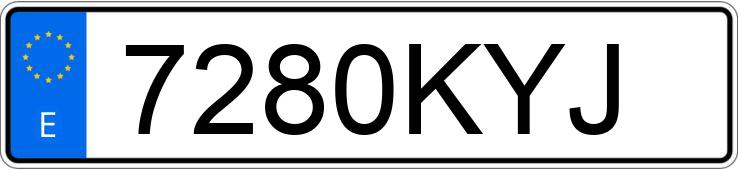 Numer rejestracyjny 7280KYJ posiada CITROEN BERLINGO