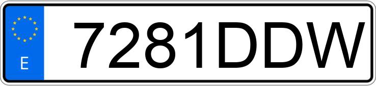 Numer rejestracyjny 7281DDW posiada VOLKSWAGEN TOURAN 2.0 TDI 140 HIGHLINE