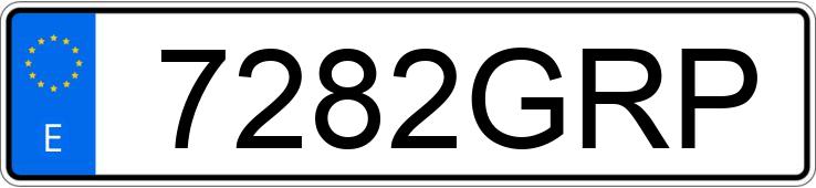 Numer rejestracyjny 7282GRP posiada VOLKSWAGEN TIGUAN