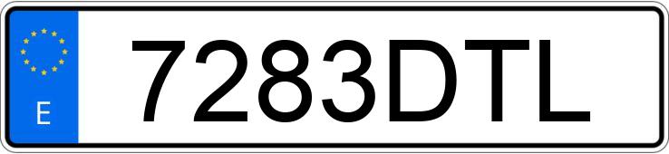 Die Registrierungsnummer 7283DTL hat SEAT CORDOBA
