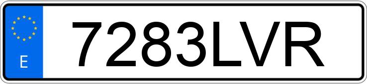 Numer rejestracyjny 7283LVR posiada BMW SERIE 5