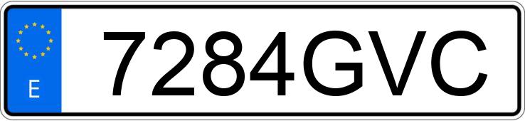 Numer rejestracyjny 7284GVC posiada SUZUKI JIMNY