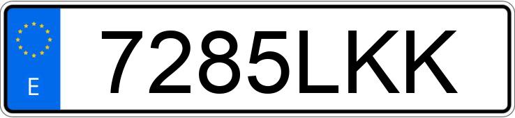 Numer rejestracyjny 7285LKK posiada RENAULT ESPACE Numer rejestracyjny 7285LKK posiada RENAULT ESPACE