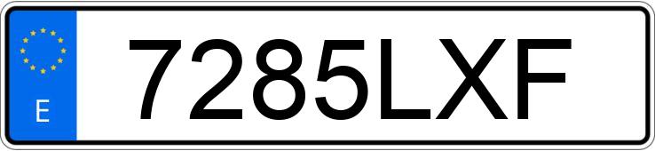 Numer rejestracyjny 7285LXF posiada PEUGEOT EXPERT