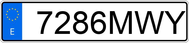 Numer rejestracyjny 7286MWY posiada MERCEDES GLC (253)