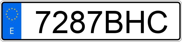 Numer rejestracyjny 7287BHC posiada CITROEN XSARA