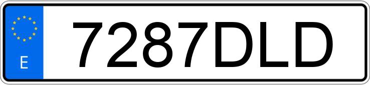Numer rejestracyjny 7287DLD posiada AUDI A4